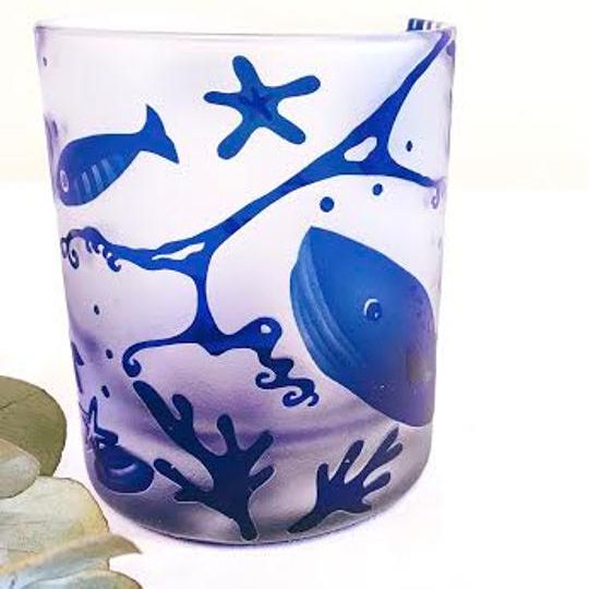 海の生き物の暮らしのグラス　お値引き6個限定