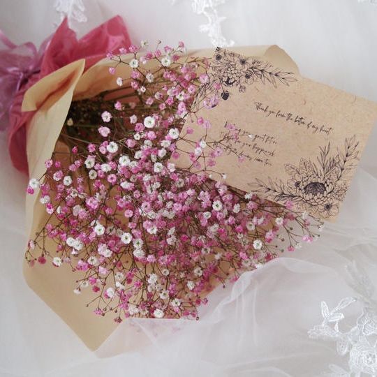 心が笑顔になる魔法の花束 ①ピンク