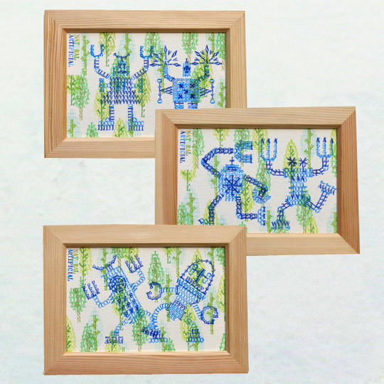 一点物 葉書サイズの作品３点セット　5⃣