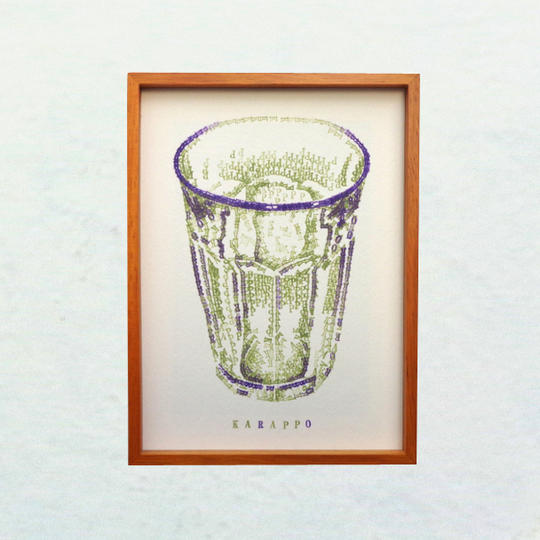 一点物　ガラスコップの静物画　②