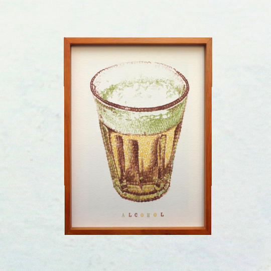 一点物　ガラスコップの静物画　⑤