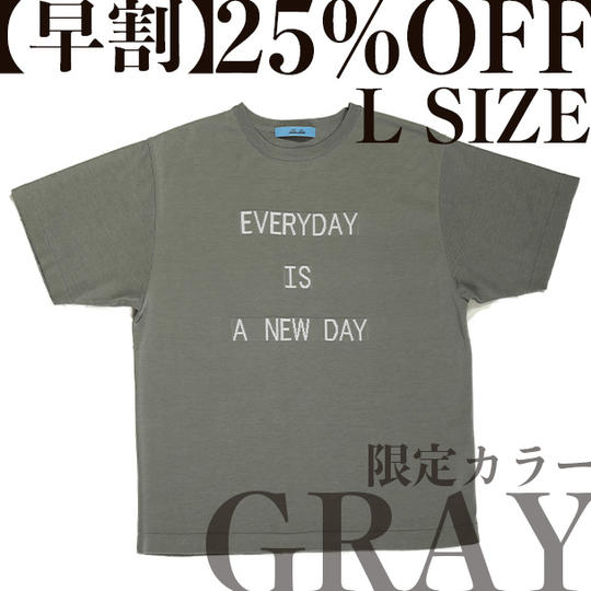【早割】”EVERYDAY"DressT限定カラー”GRAY 25%OFF