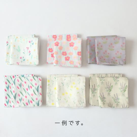【オーダー】あなたの好きな植物をデザインした世界に一つだけのガーゼハンカチ＋風呂敷セット