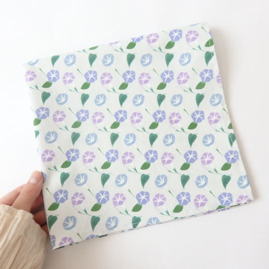 Creema springs限定デザイン、朝顔の風呂敷