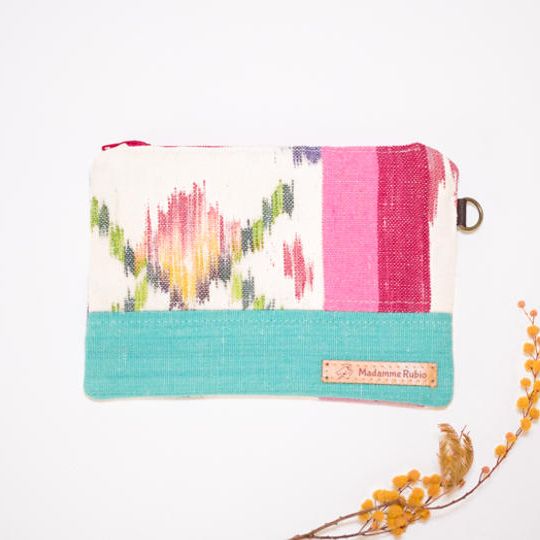 【最後の5点】「行った気分になれる」伝統生地ポーチ＋「マヨルカ島の写真付き」サンクスカード024