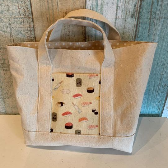 八千代寿しの屋号入りトートバッグ