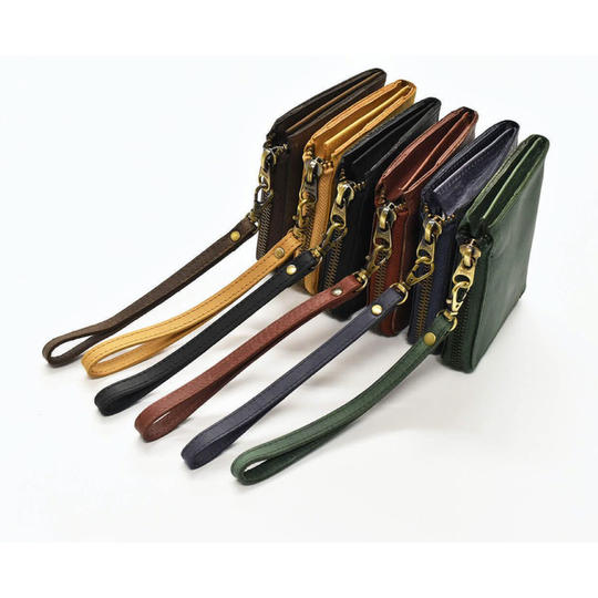 【オプション追加　ハンドストラップ TIDY 財布引き手 本革】 「TIDY one」 につけられるストラップを追加！