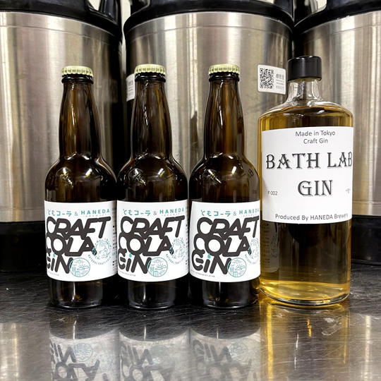 BathLabGin #002 ∼檜∼ + コーラジン 330ml×3本 + オリジナル木製コースター