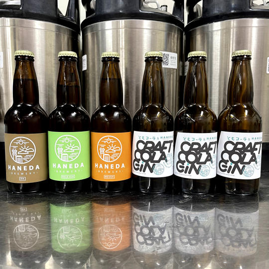 コーラジン 330ml×3本 + クラフトビール×3本 + オリジナル木製コースター
