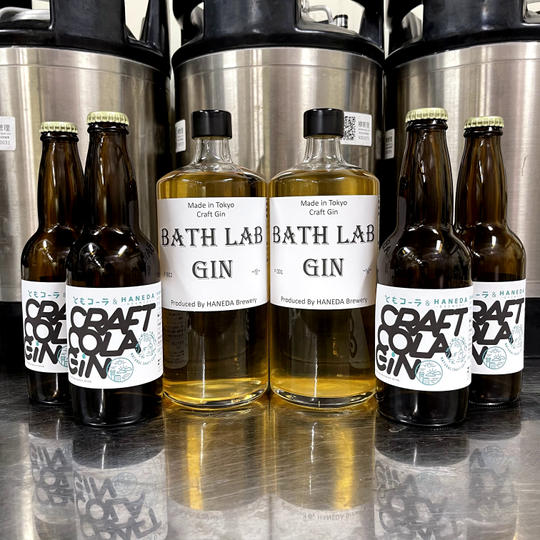 BathLabGin #001 ∼桜∼ +  #002 ∼檜∼ + コーラジン 330ml×4本 + コースター