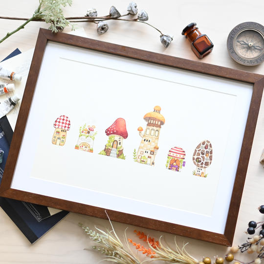 【New!】世界で一点ものの空想建物の原画（A4サイズくらい）