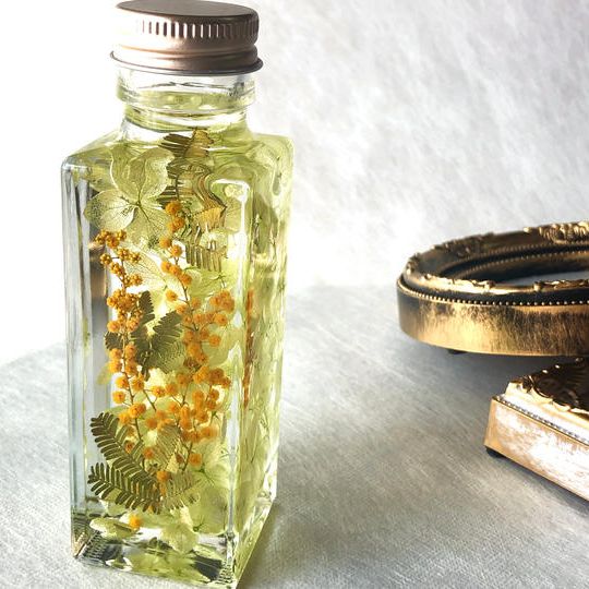 あじさいとミモザのハーバリウム