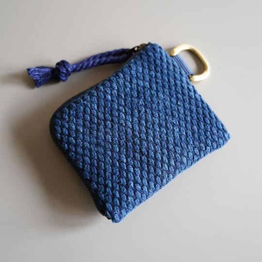 【最終追加】武州正藍染　刺子　ミニ財布（※エコバッグ無し）