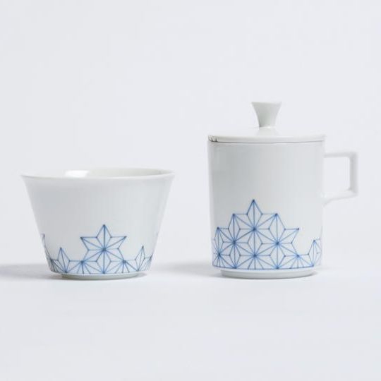 麻の葉文 品鑑茶具