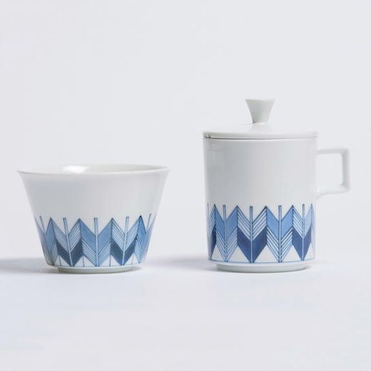 矢羽文 品鑑茶具