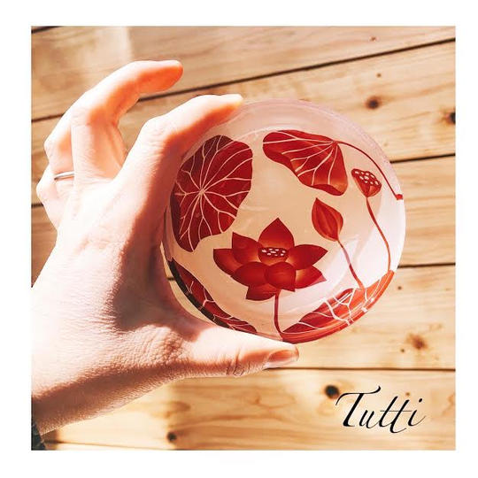 蓮の葉と花の小皿　最終お値引き数量限定