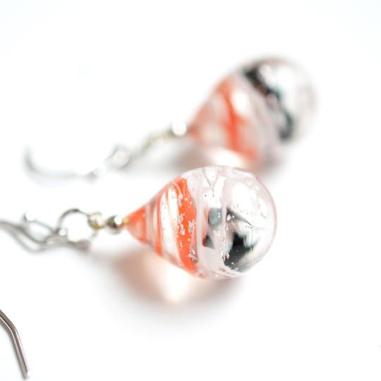 タンチョウモチーフピアス・イヤリング