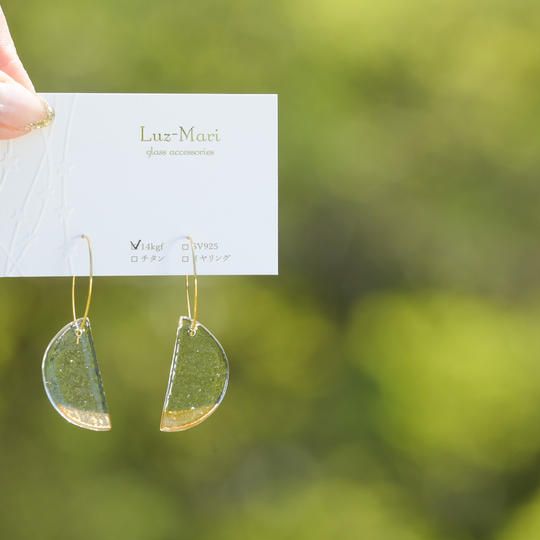 選べるカラー&ガラスピアスセット