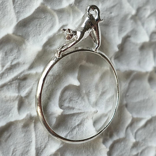 一部、保護猫団体へ寄付される伸びしている猫のピンキーリング