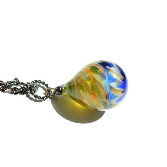 【一点物】モダン＊レース模様ネックレス10