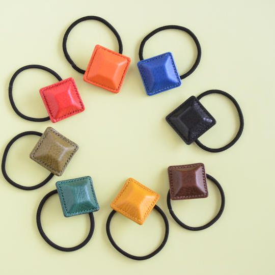 【レザーヘアゴム】Airas Square ~hair tie~