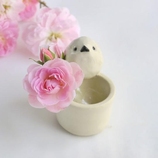 小鳥の小物入れ『シマエナガ』