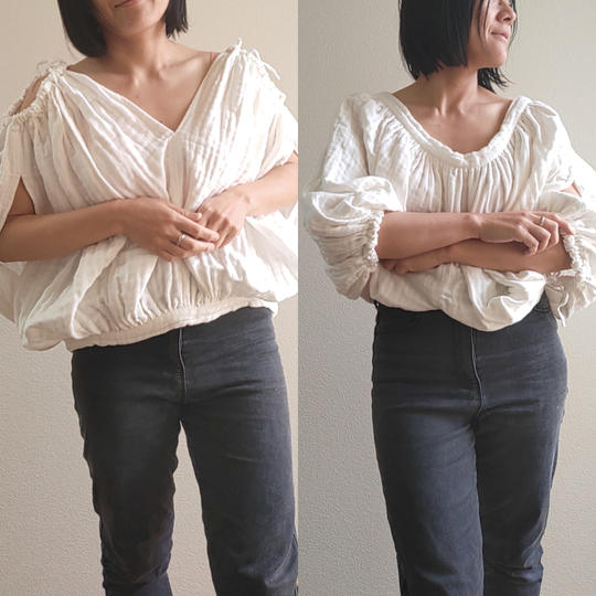 ②極上の着心地を纏う(まとう)服。 カラダが喜ぶ、カラダに寄り添う MATOU tops II