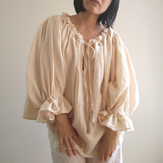 ③雲を纏う(まとう)服。 SU-HA MATOU topsⅠ(オーガニックコットン三重ガーゼ使用)
