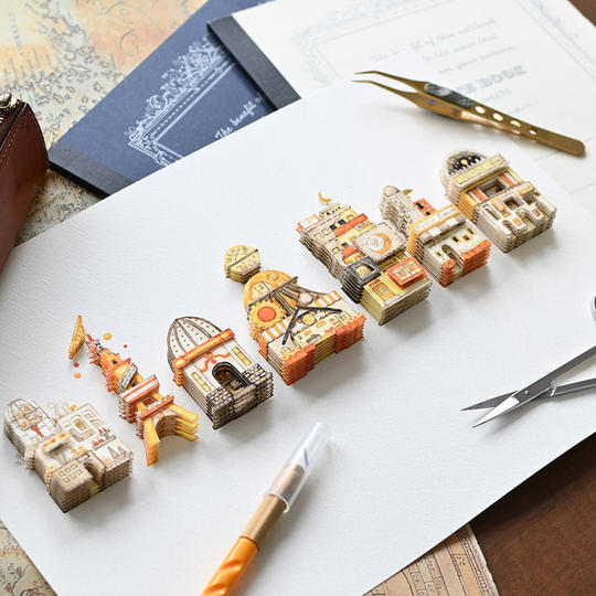 【追加】図鑑に出てくる３次元ボックス「空想建物-月の文明-」