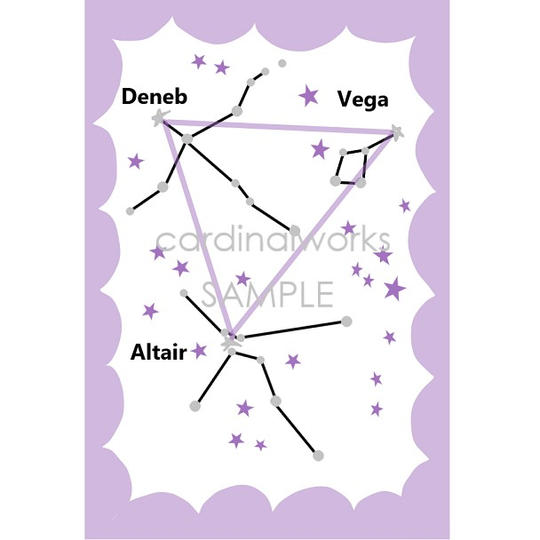 ビーズ刺繡ポストカード（Triangle）