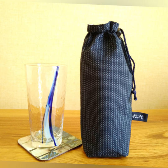 大島紬ペットボトルカバー　紳士向け