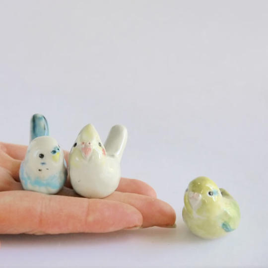 小鳥の箸置き3個セット＜インコ＞