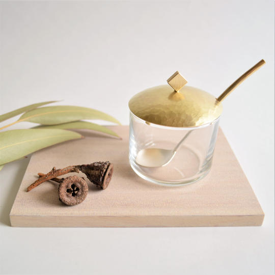 シュガーポットとスプーンのセット　【ご好評につき追加】