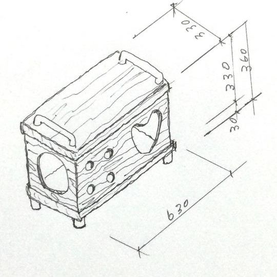 猫家具　猫ベンチボックス