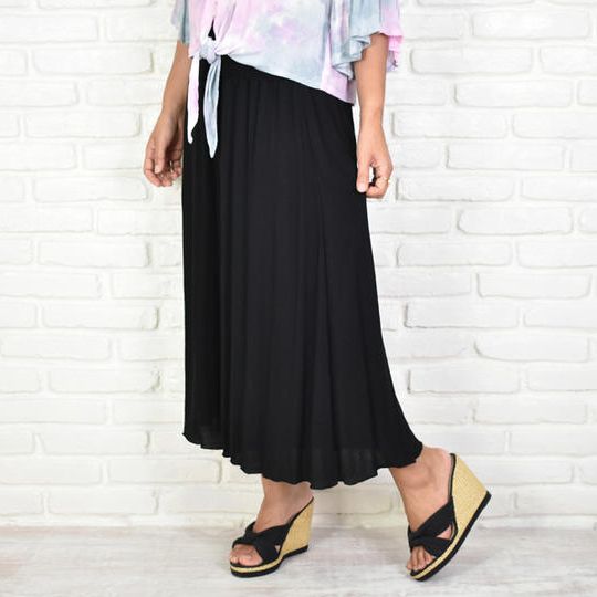 リラックスワイドフレアパンツ