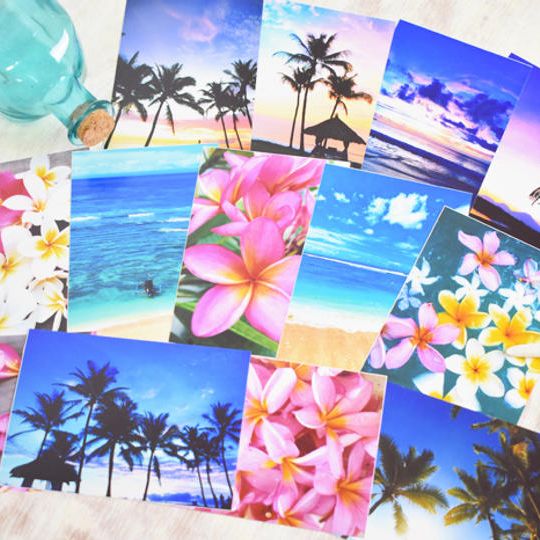 500円OFFクーポンと私が撮った南国の癒しの風景写真5枚入り（ランダム）