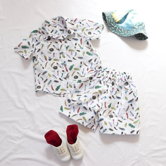 《Creema限定クーポン付》お好きな生地で作る　総柄セットアップ