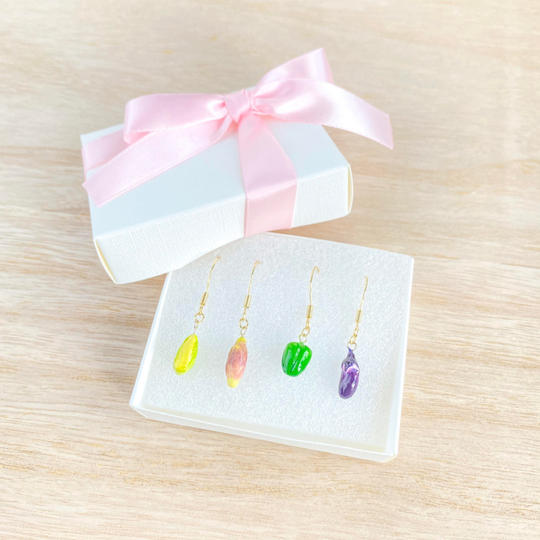 【夏野菜】揺れるピアス２ペア