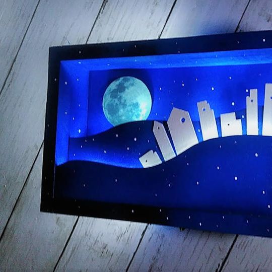 暗いところで満月が光ります(蓄光)～COO-COO