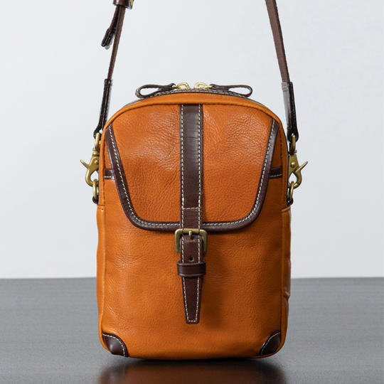 【早割15%OFF】2WAYレザーバッグ1本・キャメル【9月お届け】