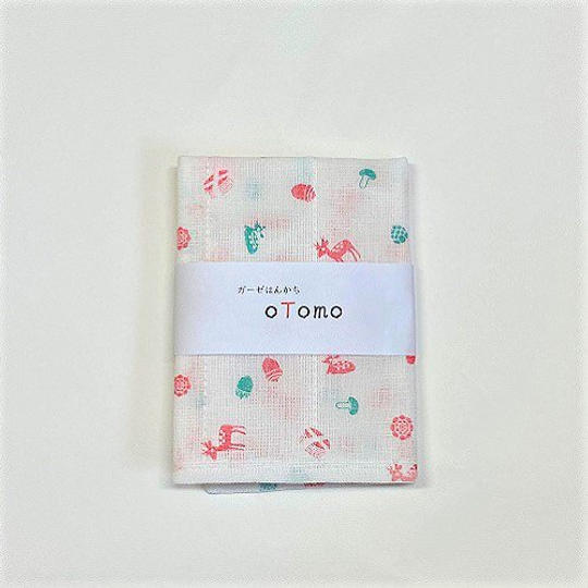 【新規追加!】⑫ガーゼはんかち「oTomo」
