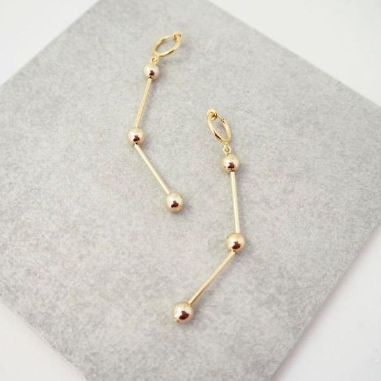 天体観測ピアス・イヤリング（Gold）