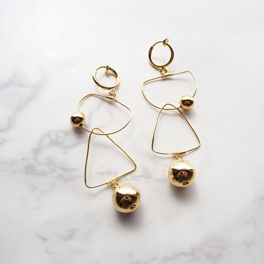 モビールNO.2 ピアス・イヤリング(Gold)