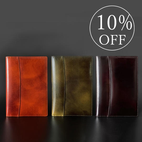 【早割10%オフ】YOSHINA「A5本革ノートカバー本体 」1冊