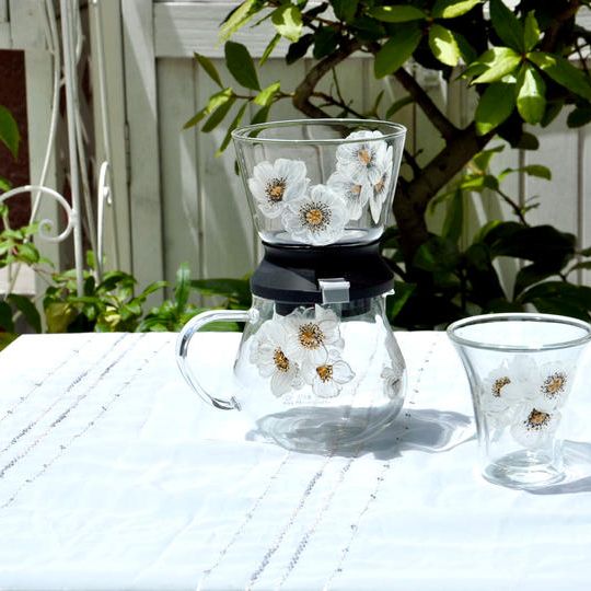 【Creemaクラウドファンディング開催記念価格　30％off！】浸漬式Green teaドリッパーサーバ－セット