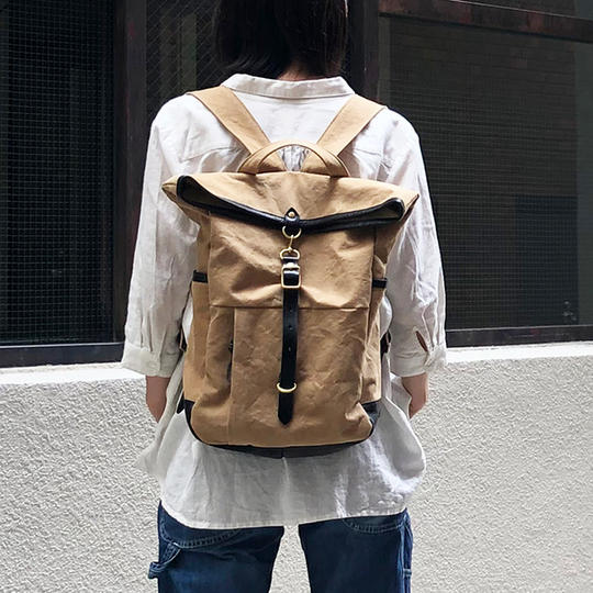 guide（倉敷帆布と栃木レザーリュック）