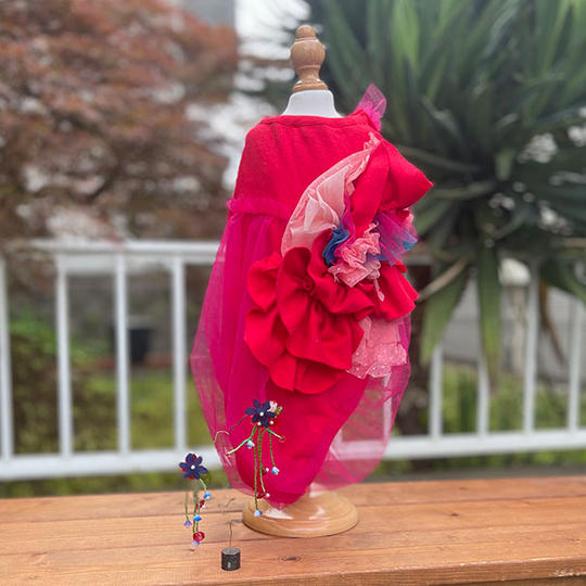 おしゃべりワンコ女子服とお揃いピアス