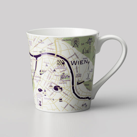 世界を旅するマグカップ　mapmug ウィーン (単品）