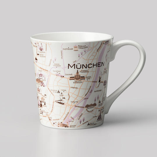 世界を旅するマグカップ　mapmug ミュンヘン (単品）