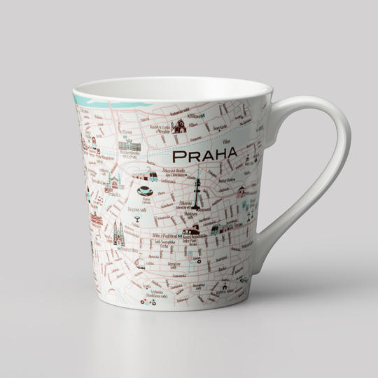 世界を旅するマグカップ　mapmug プラハ(単品）